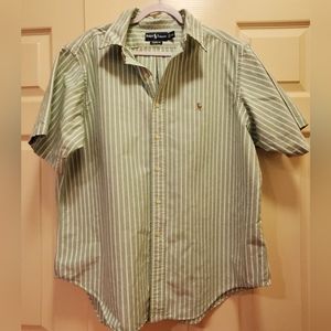 Ralph Lauren Men's Classic Fit Button Down Short Sleeve Shirt